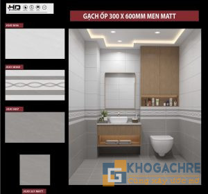 Gạch 30x60 ốp tường men mờ giá rẻ