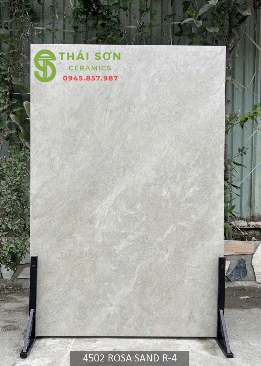 Gạch 120x180 lát nền matt mờ màu xám khói vân đá