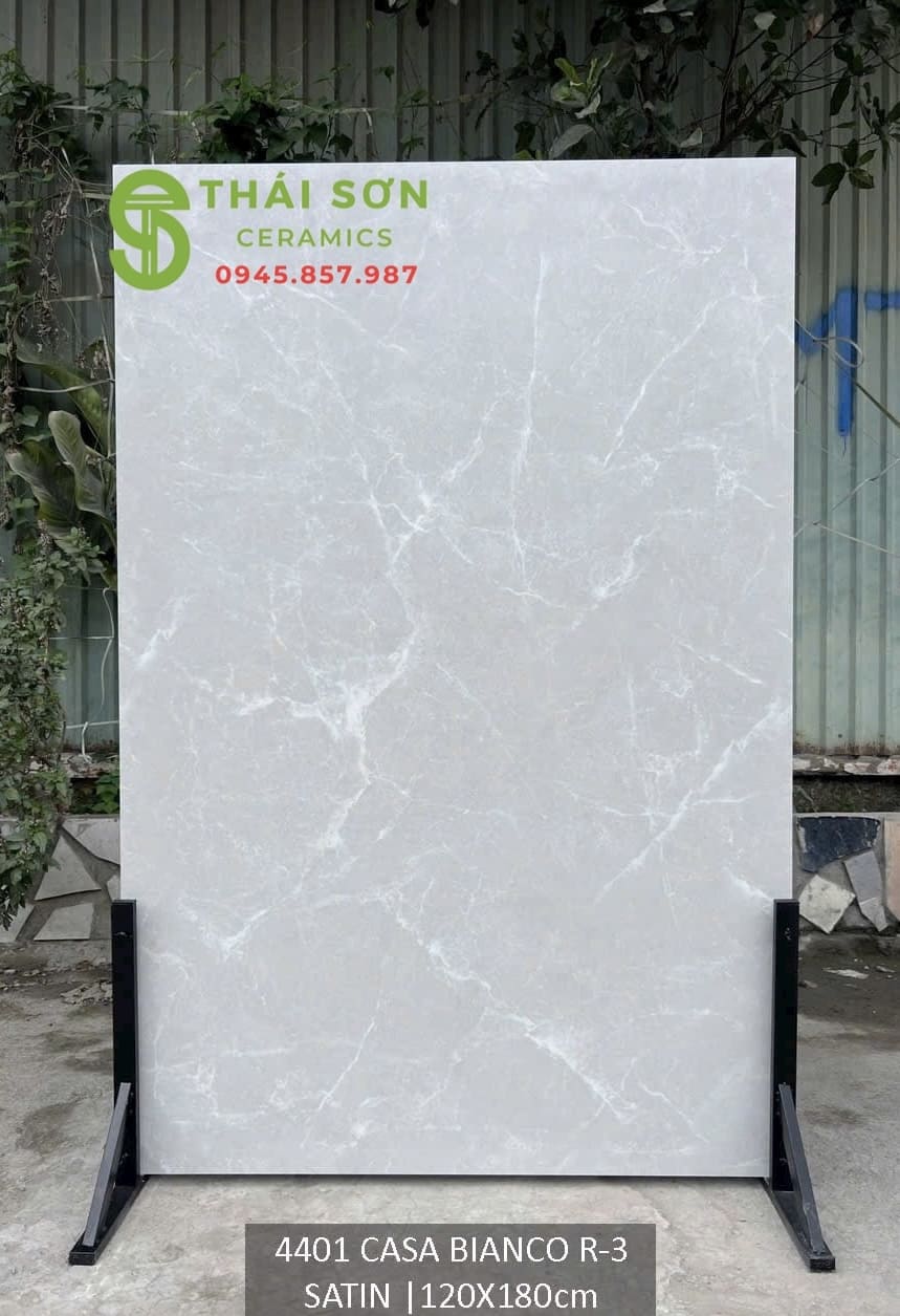 Gạch 120x180 lát nền matt mờ màu xám Casa Bianco