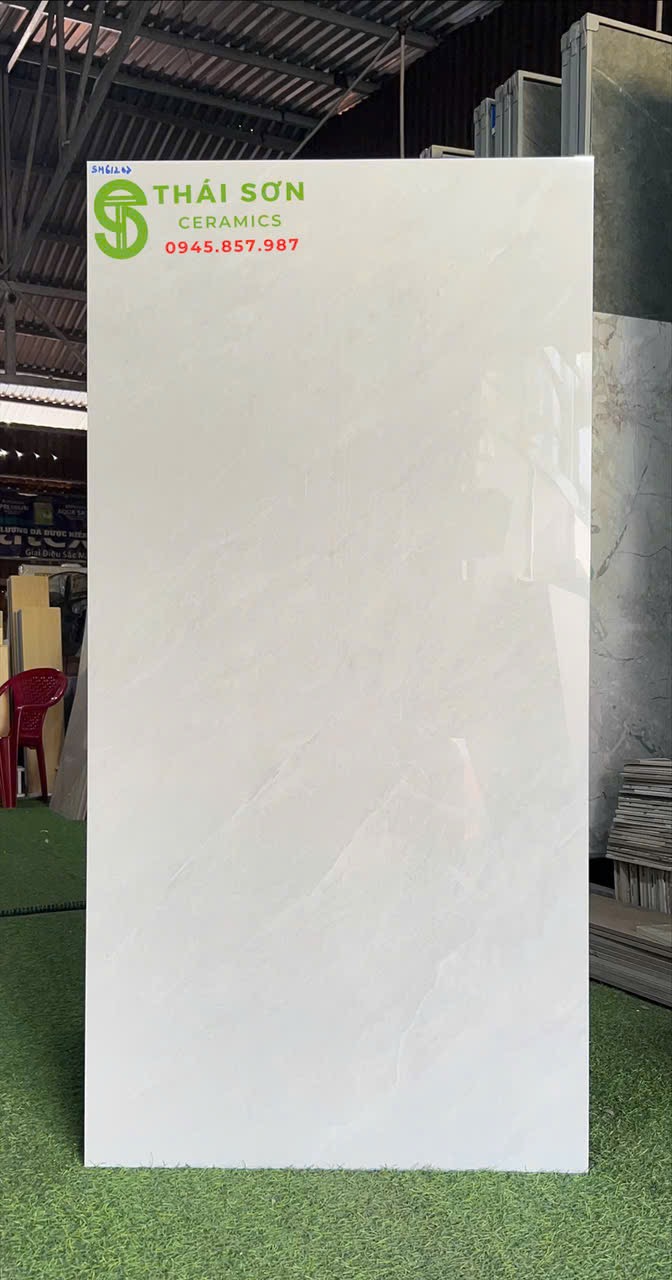 Gạch cmc màu xám 60x120 bóng kiếng