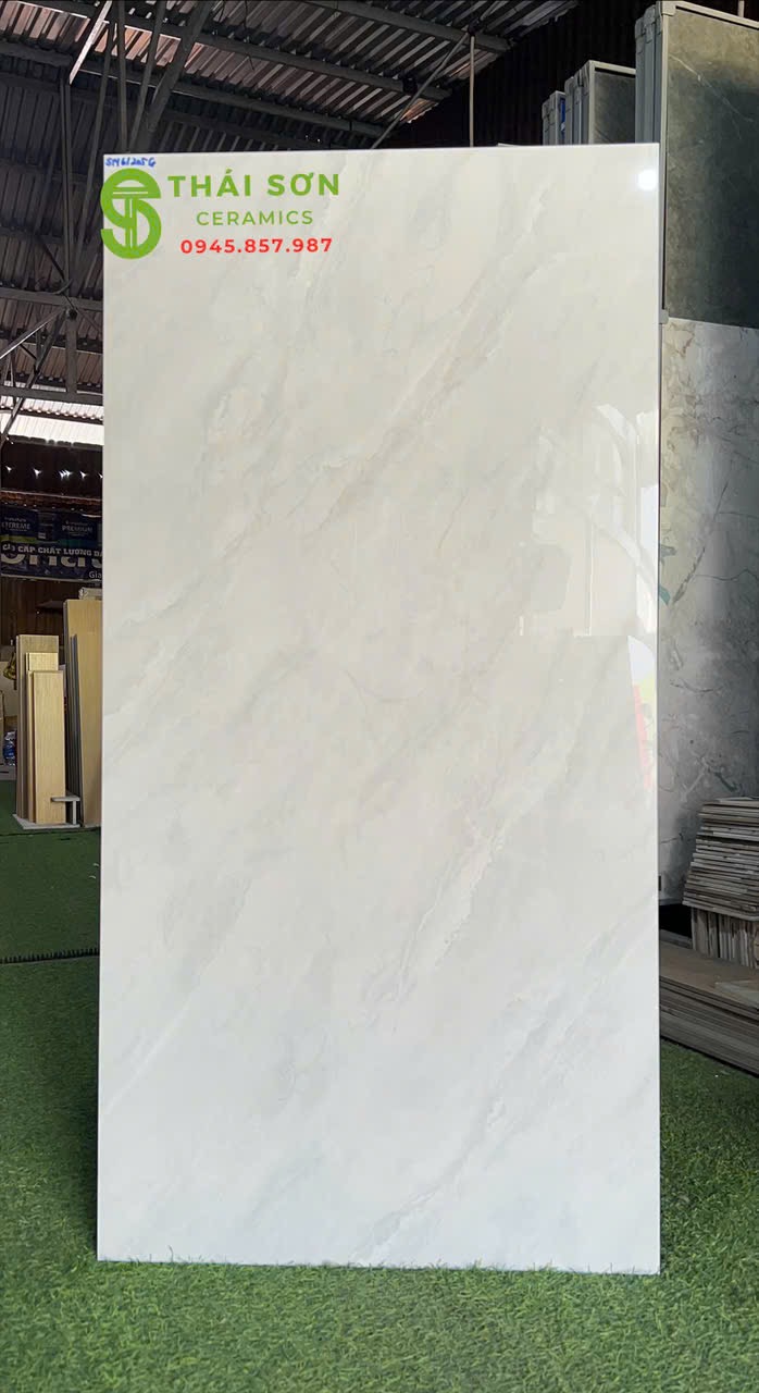 Gạch cmc lát nền 60x120 bóng kiếng xám vân đá