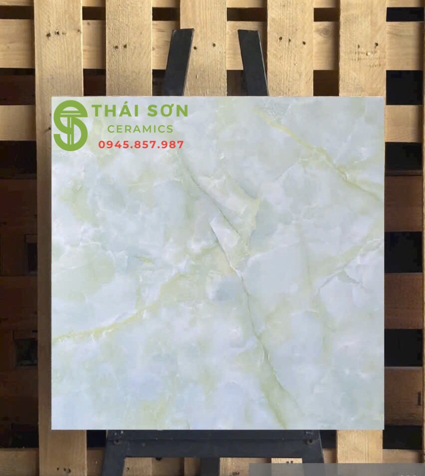 Gạch 80x80 hà thanh lát nền màu xanh vân đá cao cấp
