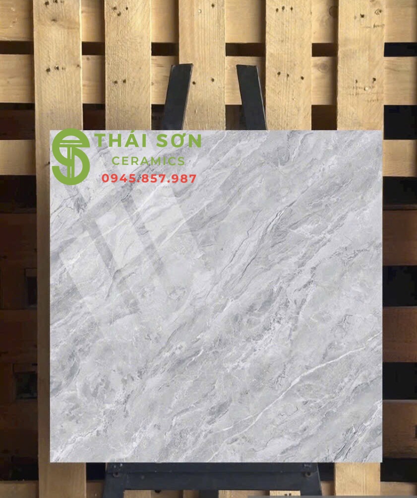 Gạch 80x80 hà thanh lát nền màu xám bóng kiếng giá rẻ