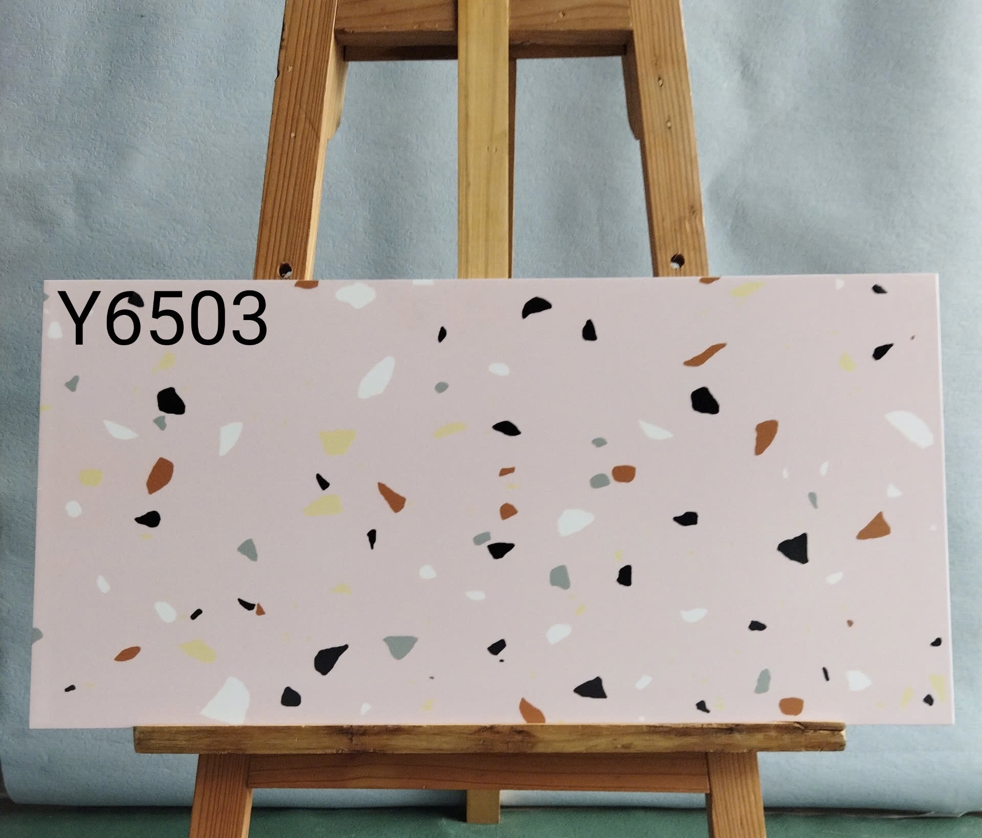 Gạch trung quốc 30x60 terrazzo đá mài màu hồng