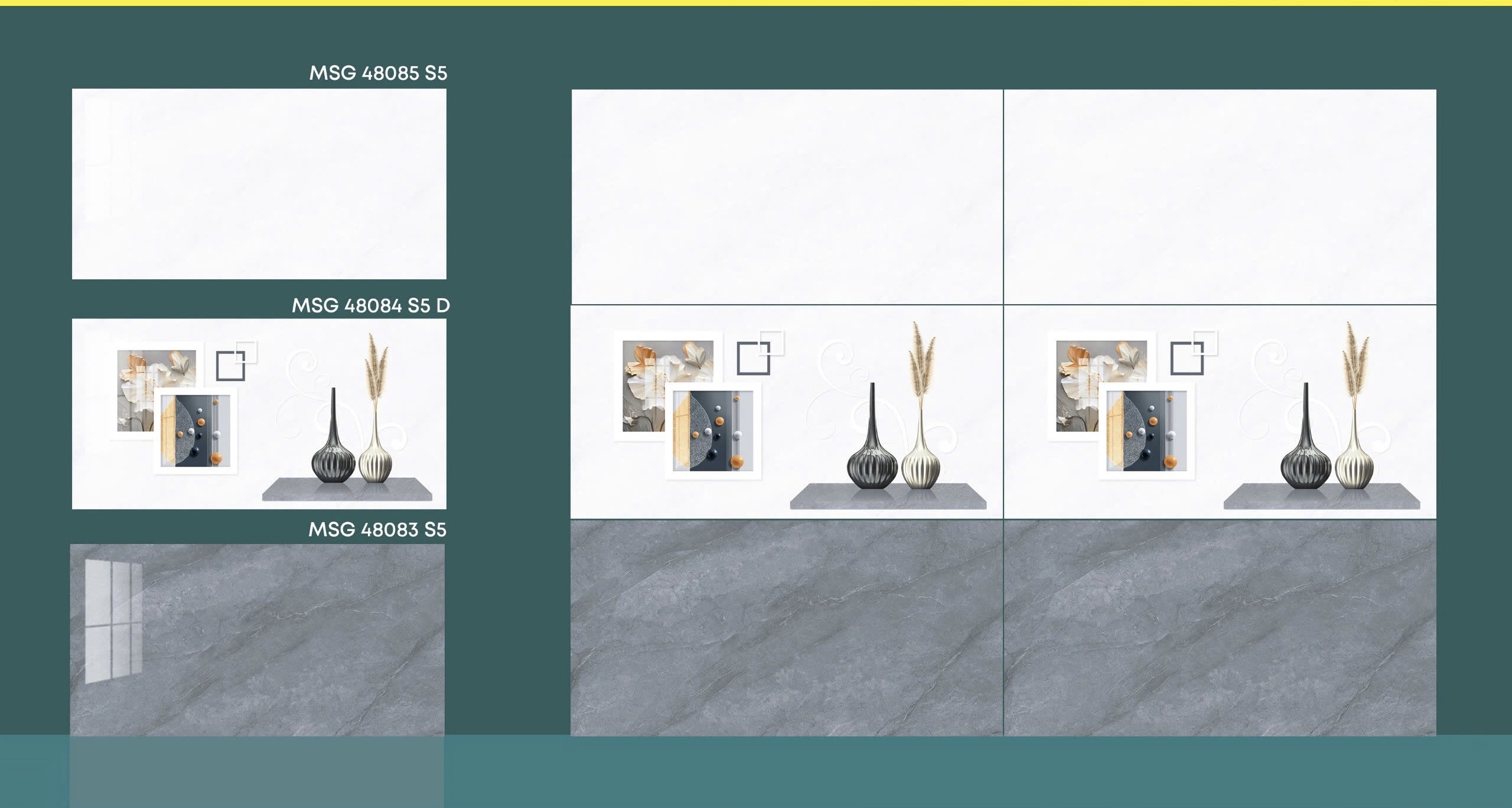 Gạch ốp tường 40x80 cmc bóng kiếng vân đá cao cấp