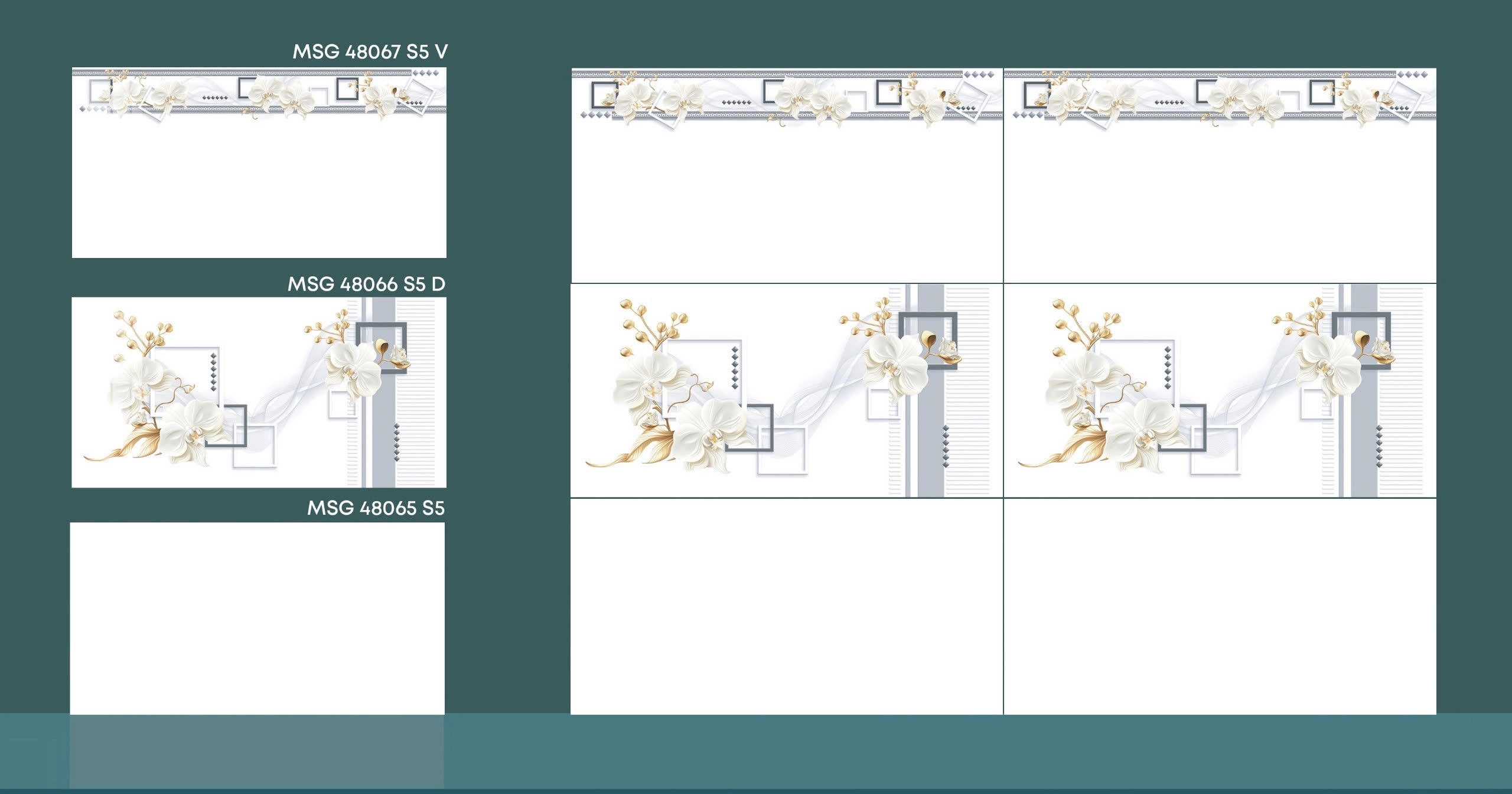 Gạch ốp tường 40x80 cmc bóng kiếng màu trắng đẹp