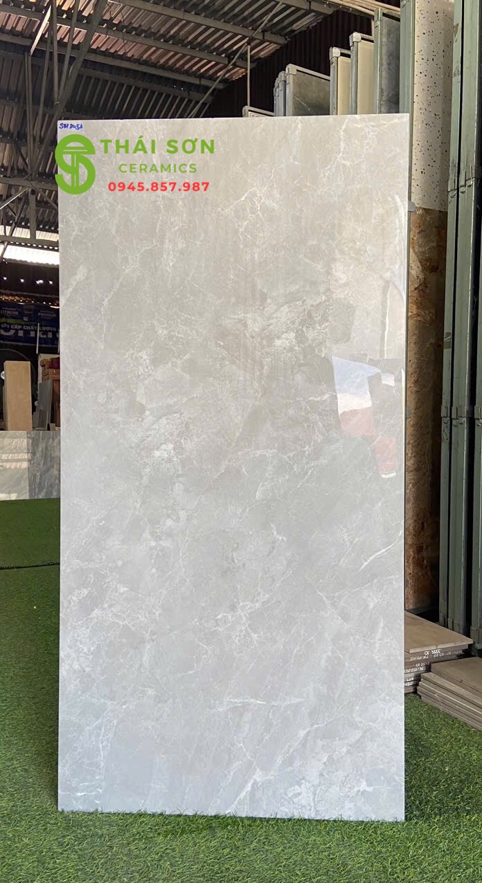 Gạch lát nền 60x120 ấn độ bóng kiếng xám vân giá rẻ