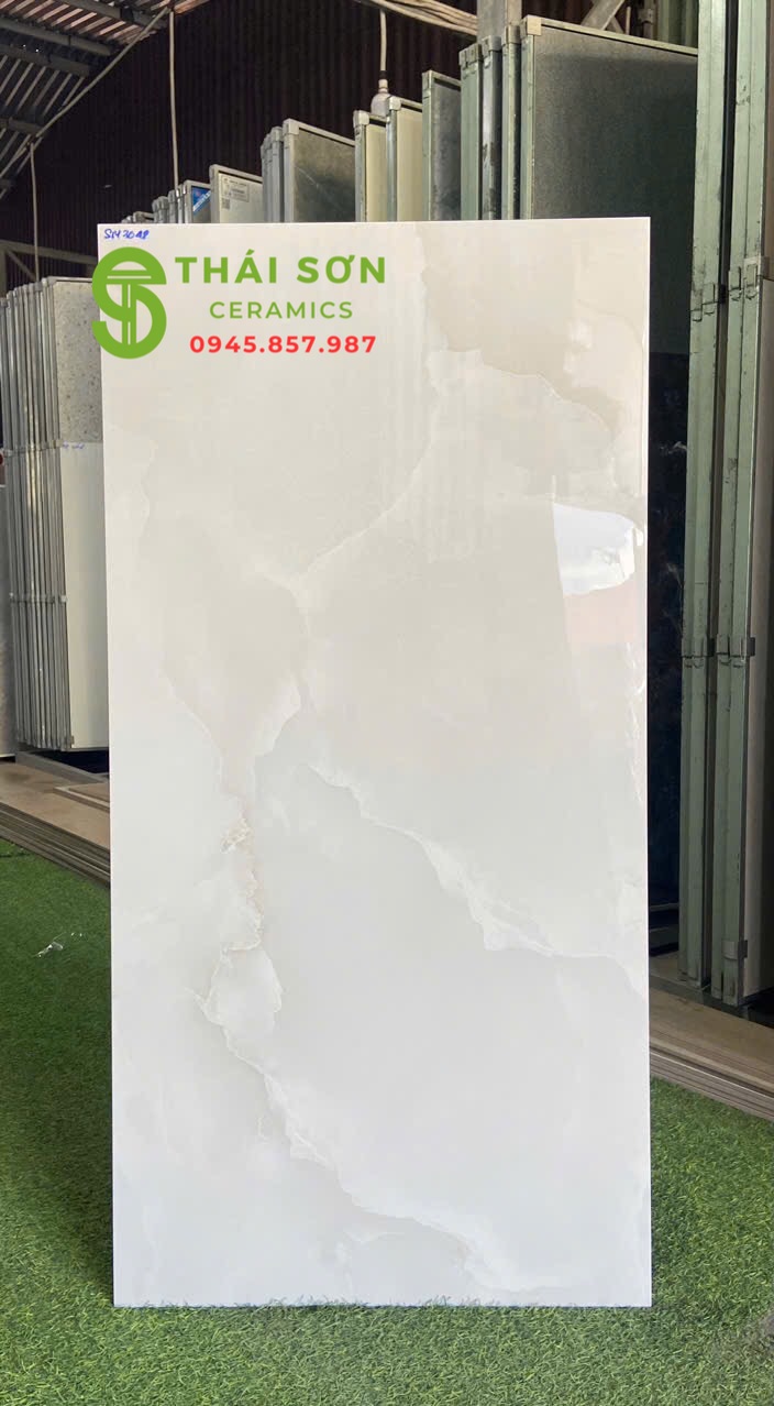 Gạch lát nền khách sạn cao cấp 60x120 bóng kiếng ấn độ