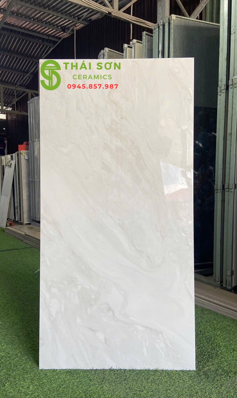Gạch lát nền phòng thờ 60x120 bóng kiếng ấn độ