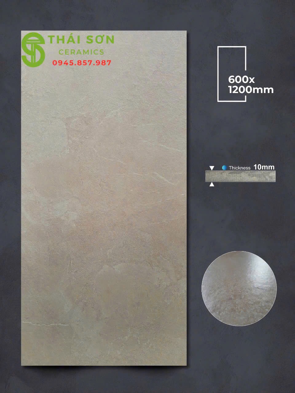 Gạch apodio 60x120 lát nền mờ tinh thể màu vàng kem