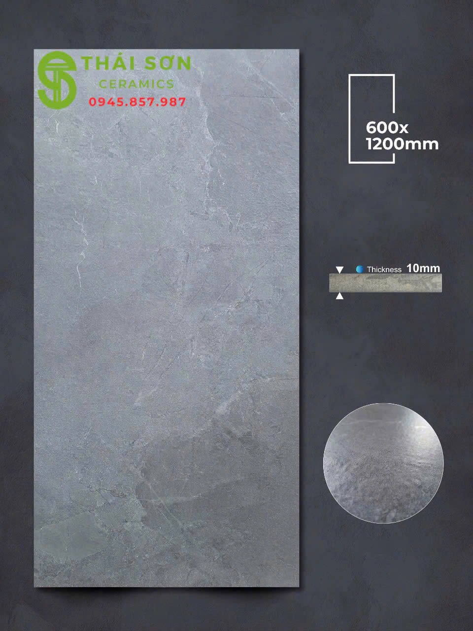 Gạch apodio 60x120 lát nền màu xám mờ tinh thể cao cấp