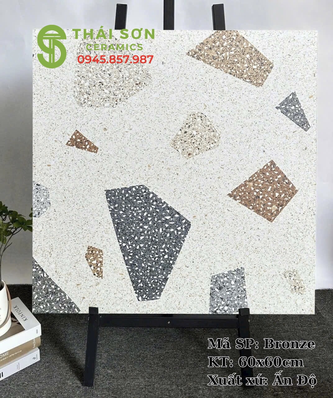 Gạch terrazzo 60x60 đá mờ ấn độ