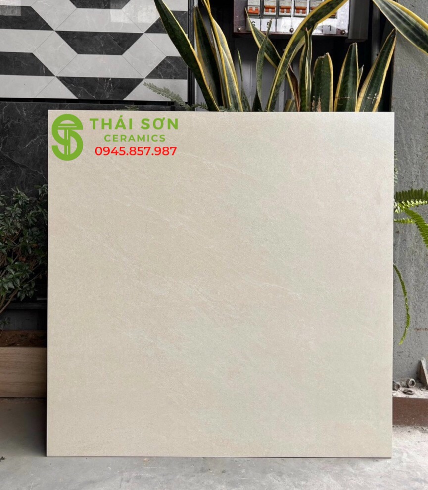 Gạch lát nền chống trơn 80x80 vân vàng kem