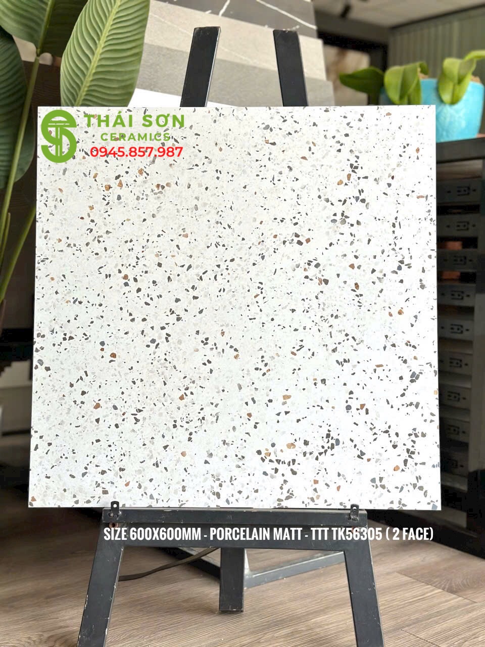 Gạch lót sàn terrazzo 60x60 đá mờ giá rẻ