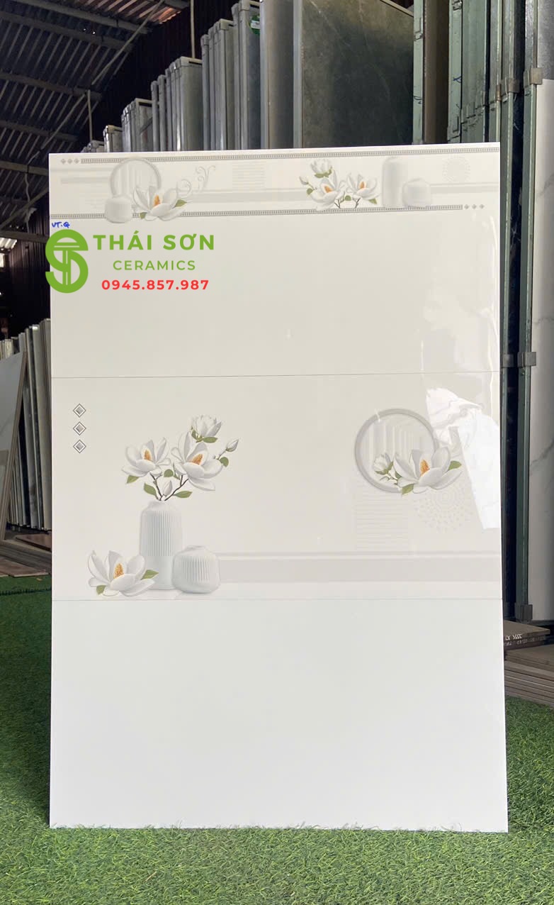 Gạch vitto 30x60 bóng kiếng màu trắng trơn