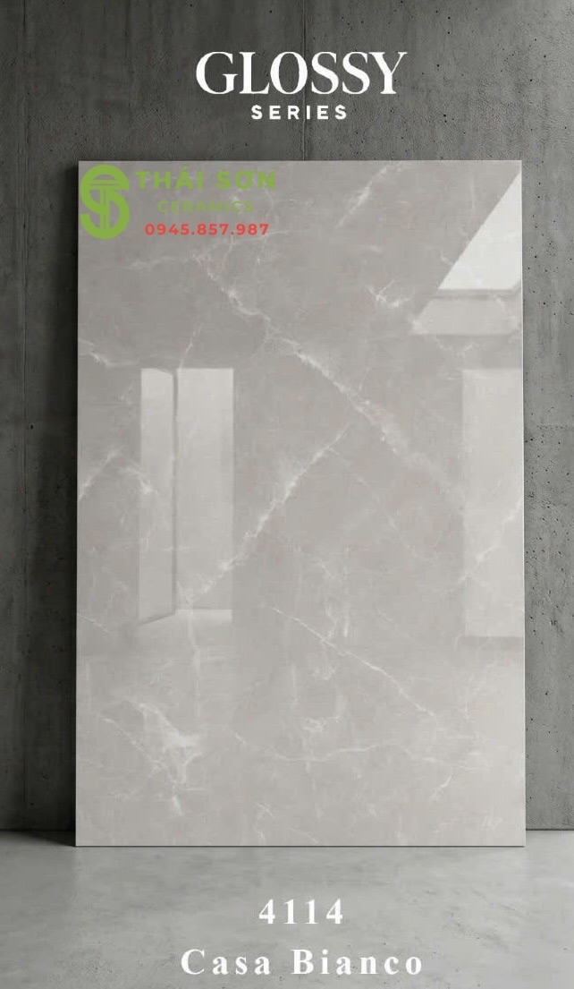 Gạch 120x180 lát nền bóng kính ấn độ Casa Bianco