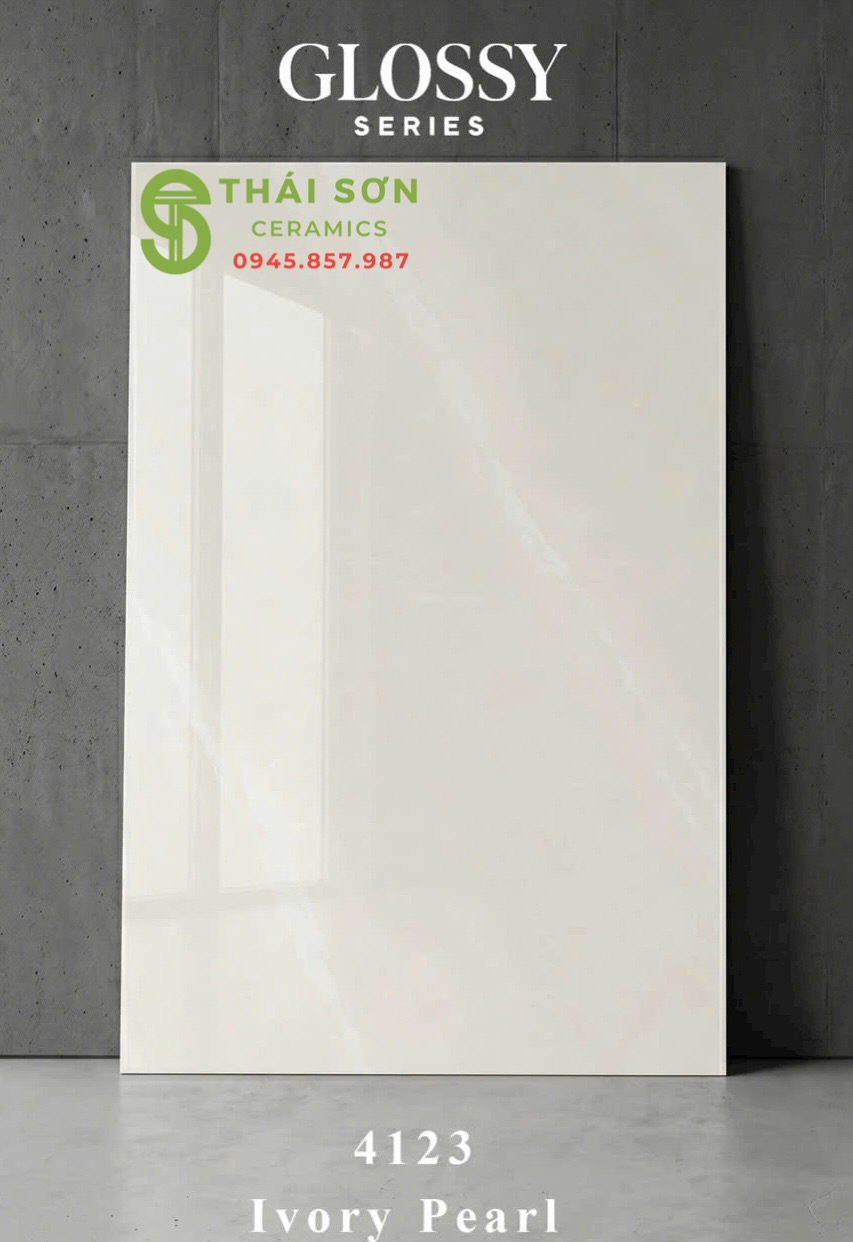 Gạch 120x180 lát nền bóng kiếng ấn độ Ivory Pearl
