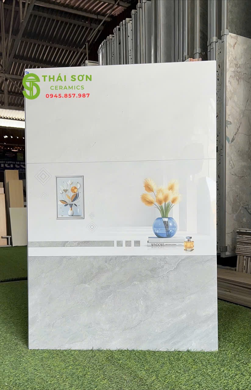Gạch takao vân xám bộ đậm nhạt 30x60 bóng kiếng