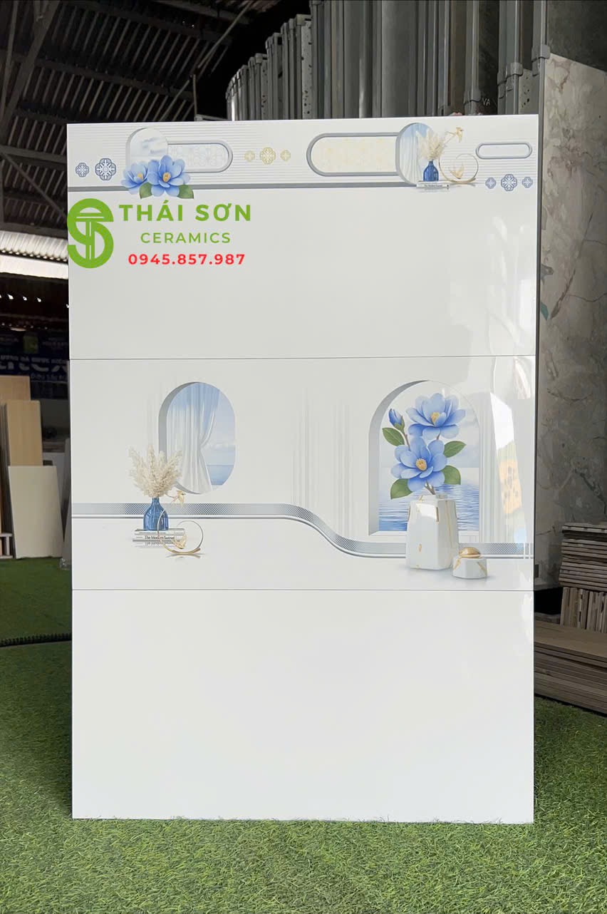Gạch takao trắng tinh 30x60 ốp tường bóng kiếng giá tốt