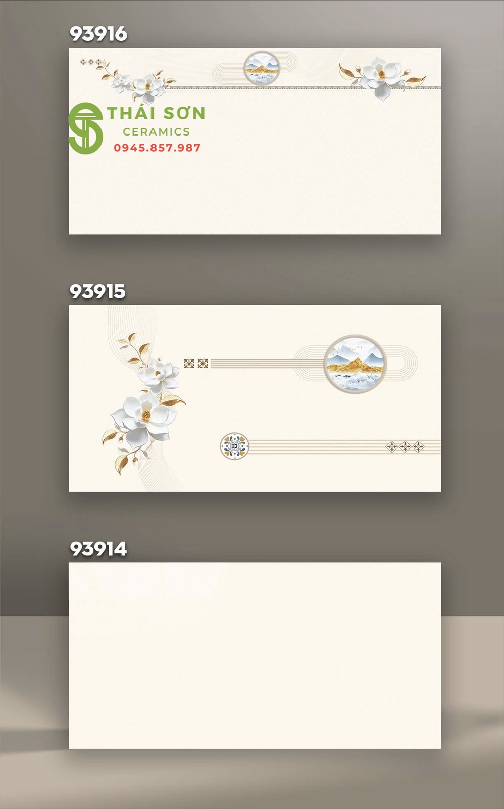 Gạch ốp tường kem vàng 40x80 vitto hoàn mỹ bóng kính