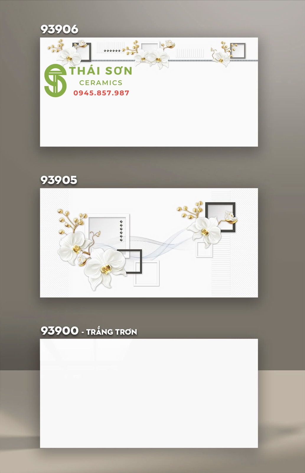 Gạch ốp tường vitto 40x80 trắng tinh bóng kiếng