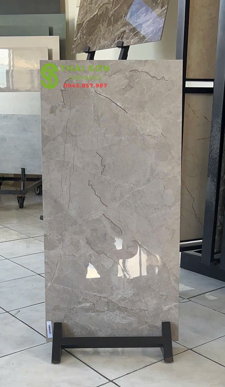 Gạch 40x80 ốp tường trung quốc khắc kim vàng vân đá