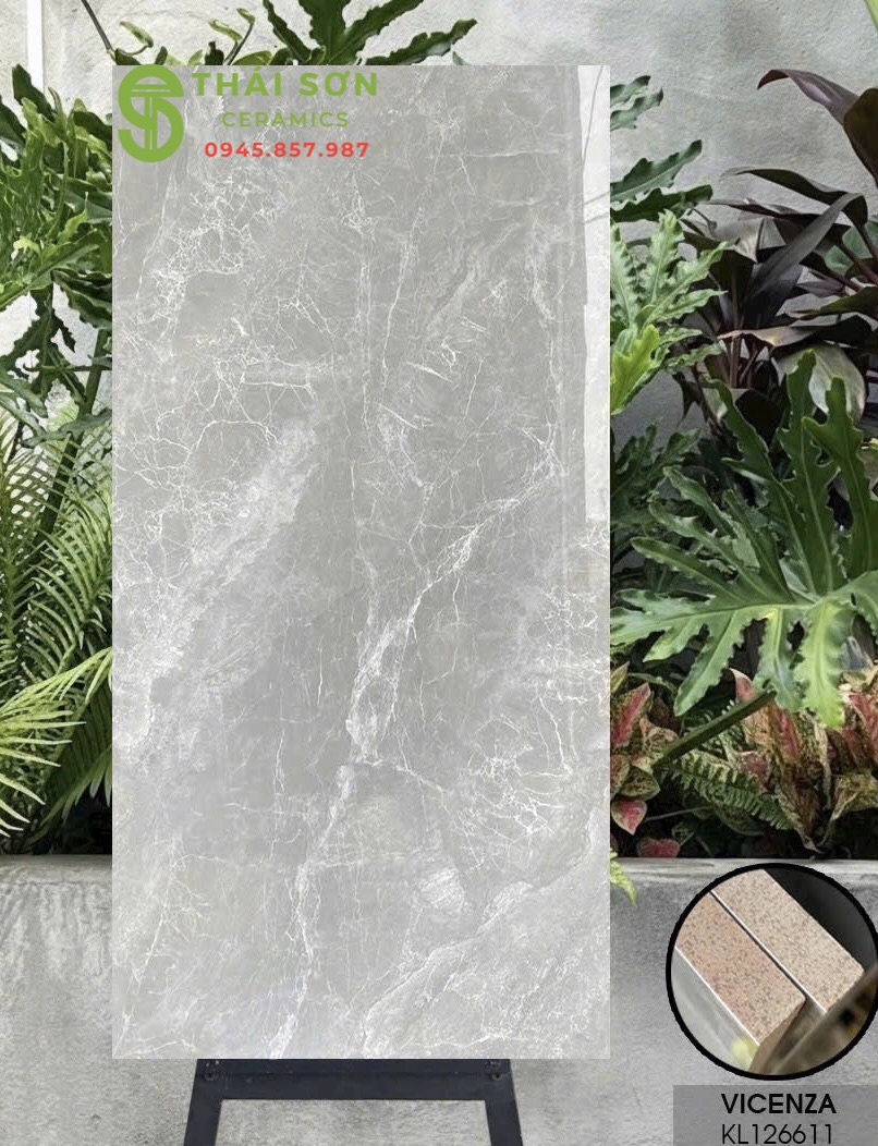 Gạch vicenza 60x120 bóng kiếng lát nền giá rẻ