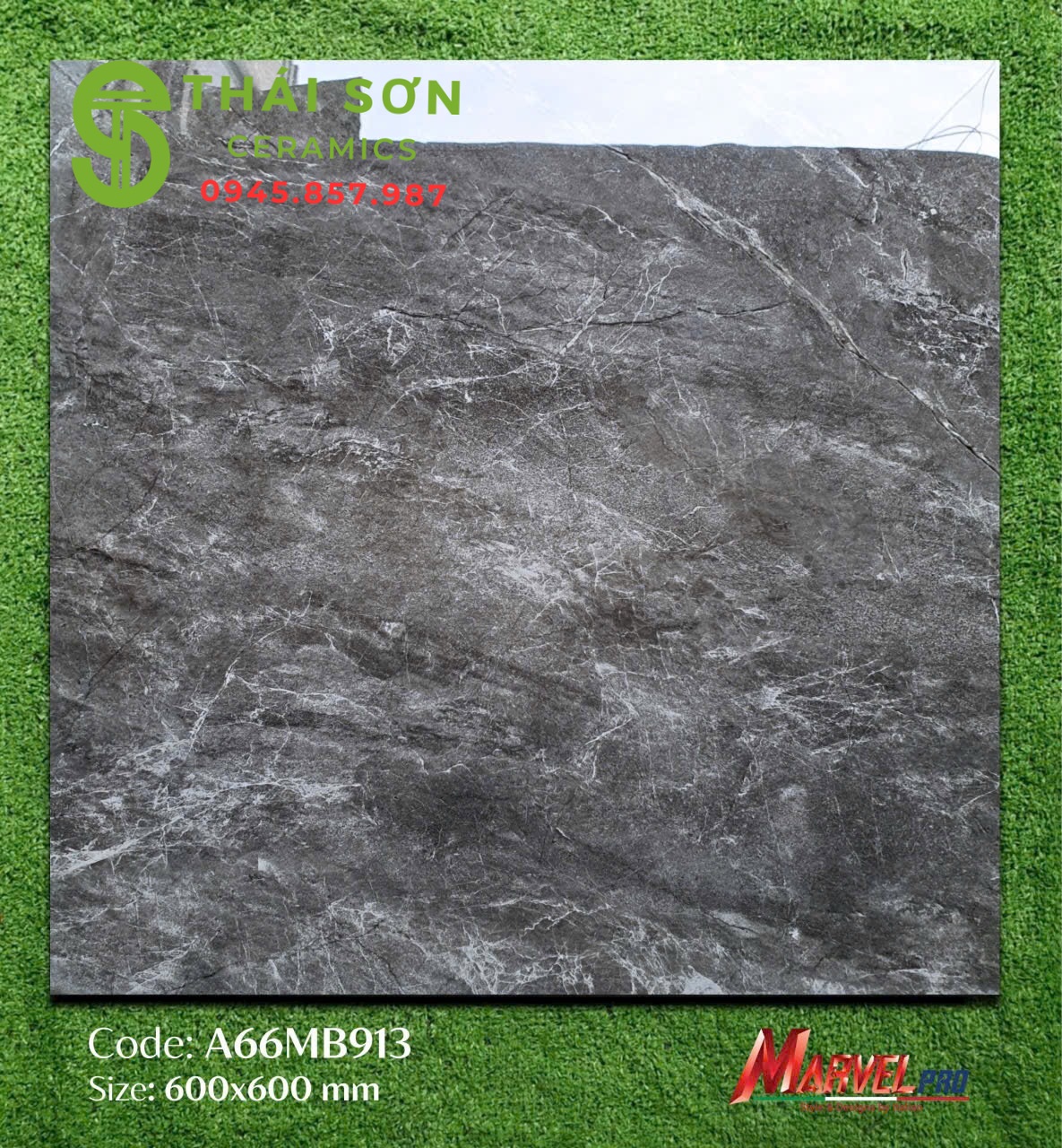 Gạch apodio lát nền 60x60 siêu bóng màu đen vân đá