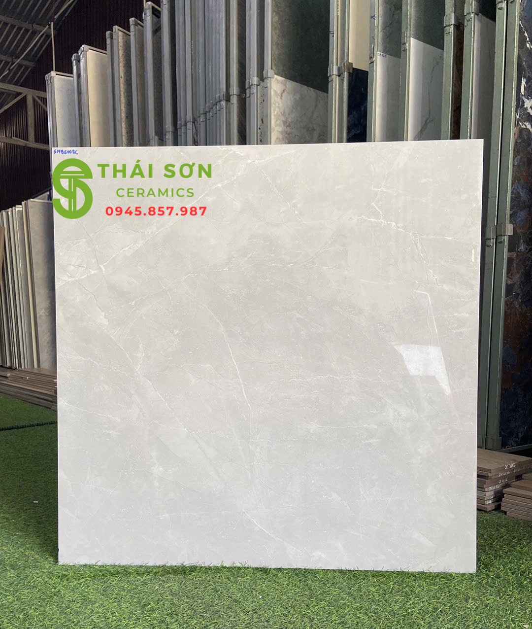 Gạch lát nền 80x80 catalan bóng kiếng màu xám
