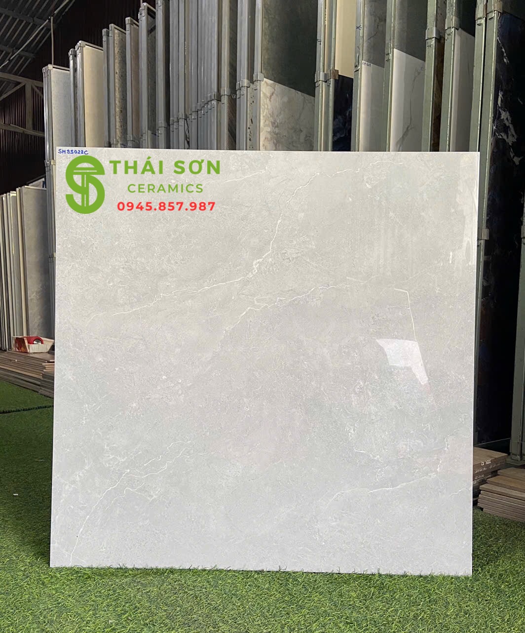 Gạch lát nền màu xám 80x80 catalan xsmart bóng kiếng 