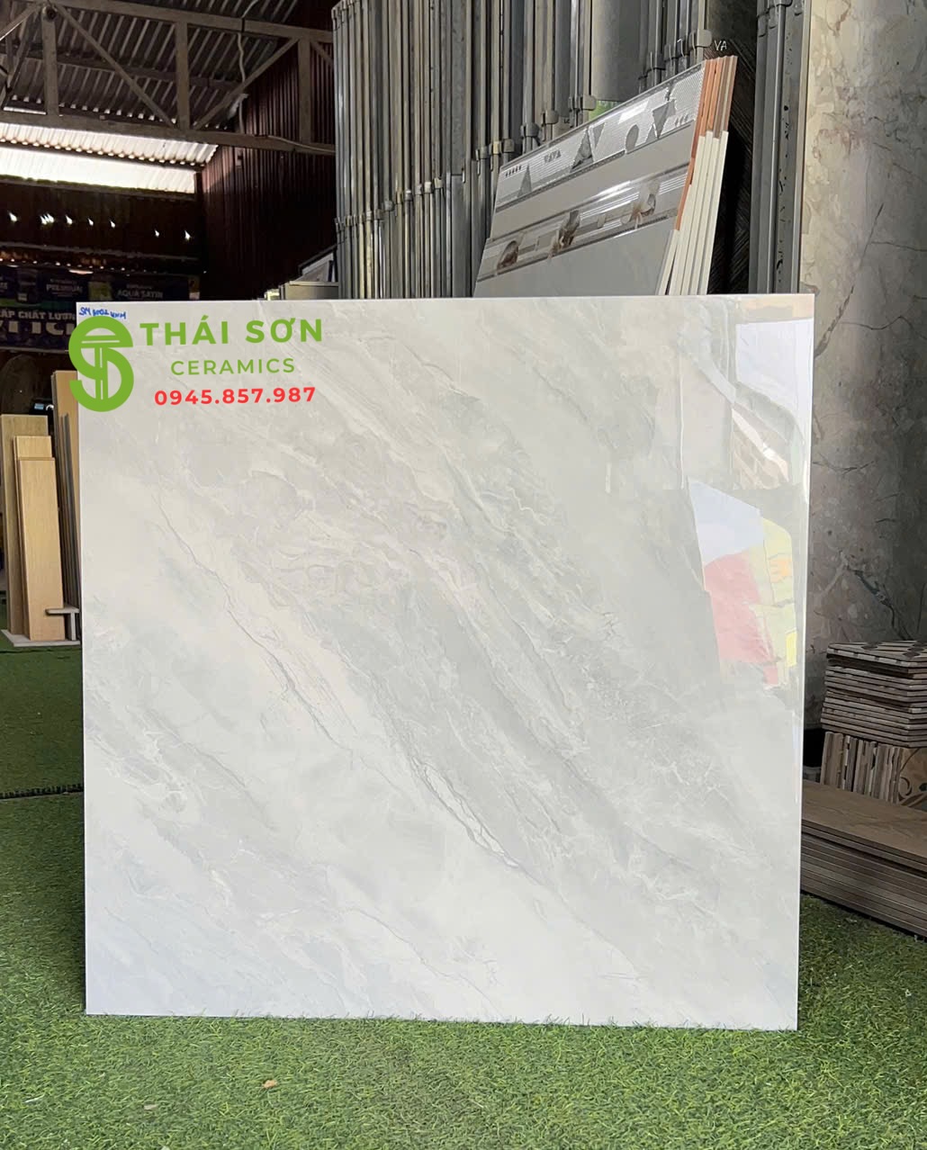 Gạch xám vân đá 80x80 takao bóng kính lát nền