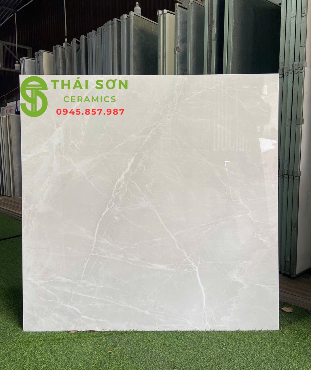 Gạch lát nền 120x120 ấn độ bóng kiếng màu xám vân