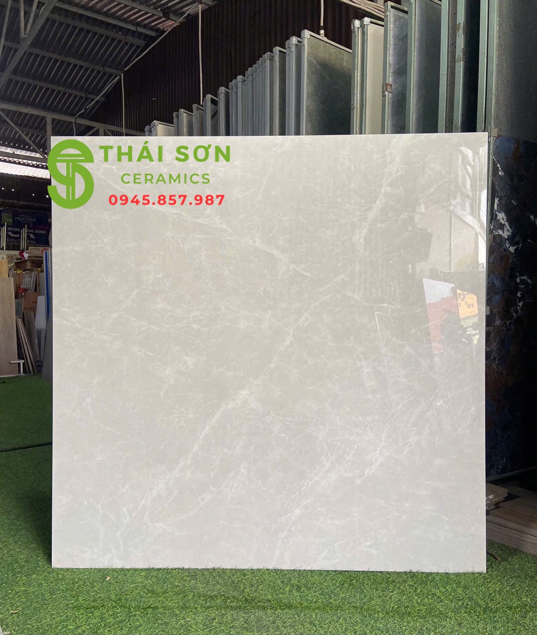 Gạch 120x120 lát nền khổ lớn màu xám vân ấn độ