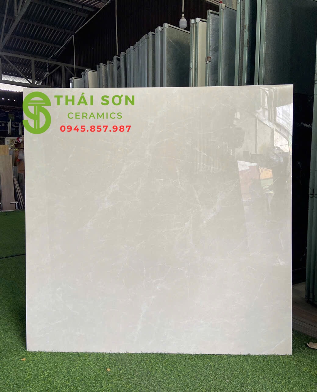Gạch ấn độ 120x120 lát nền khổ lớn màu vàng kem