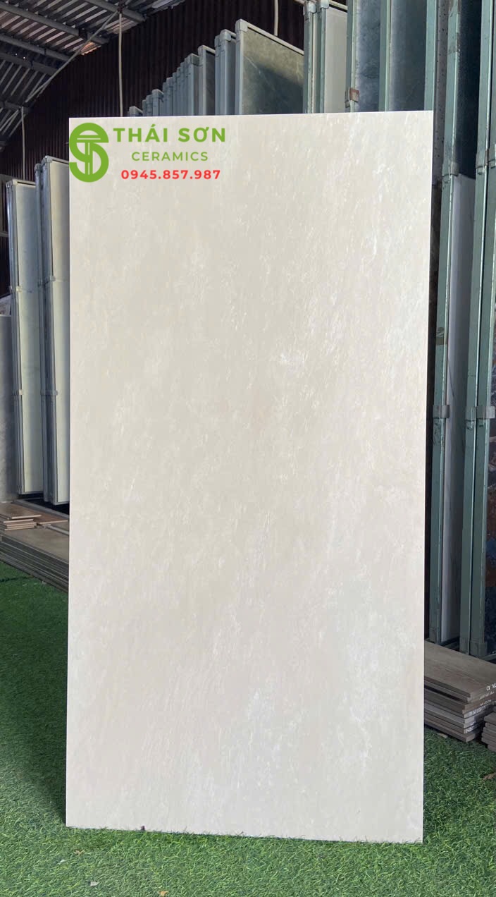 Gạch 60x120 ấn độ kem mờ ốp tường phòng tắm
