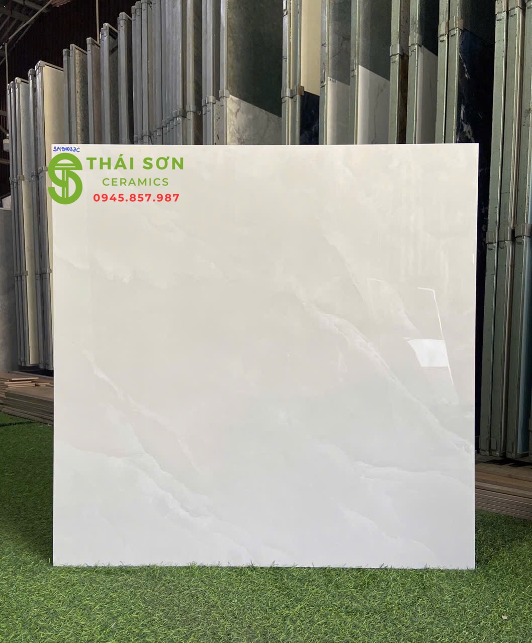 Gạch lát nền 80x80 catalan xsmart màu xám bóng kiếng