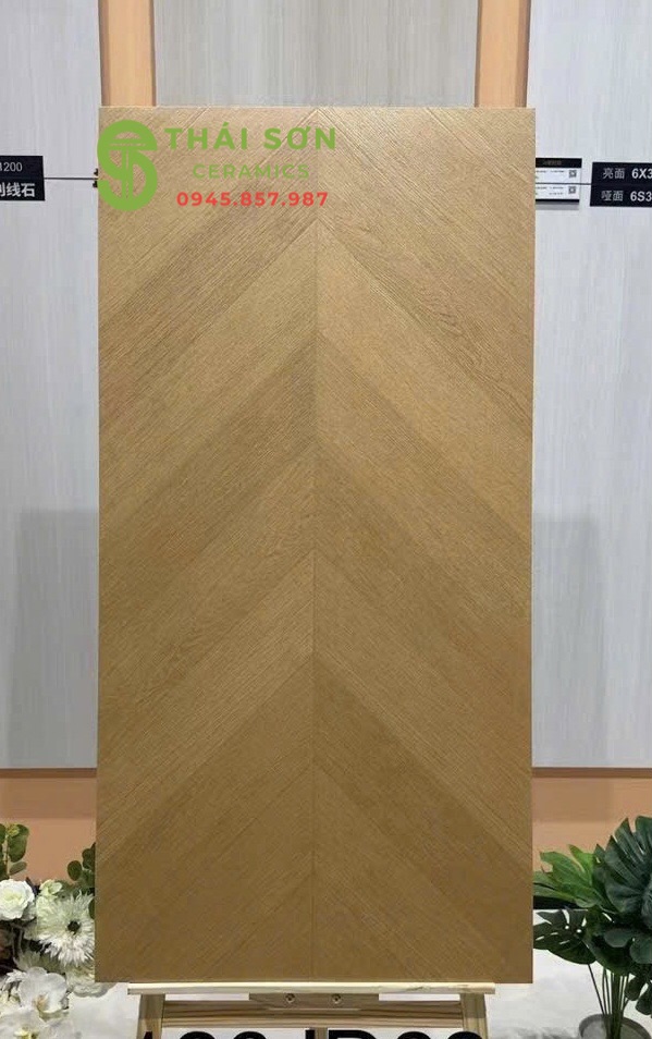 Gạch giả gỗ xương cá matt mờ 60x120 trung quốc
