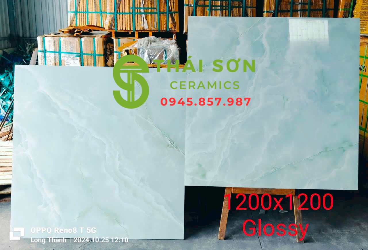 Gạch lát nền 120x120 ấn độ màu xám vân bóng kiếng