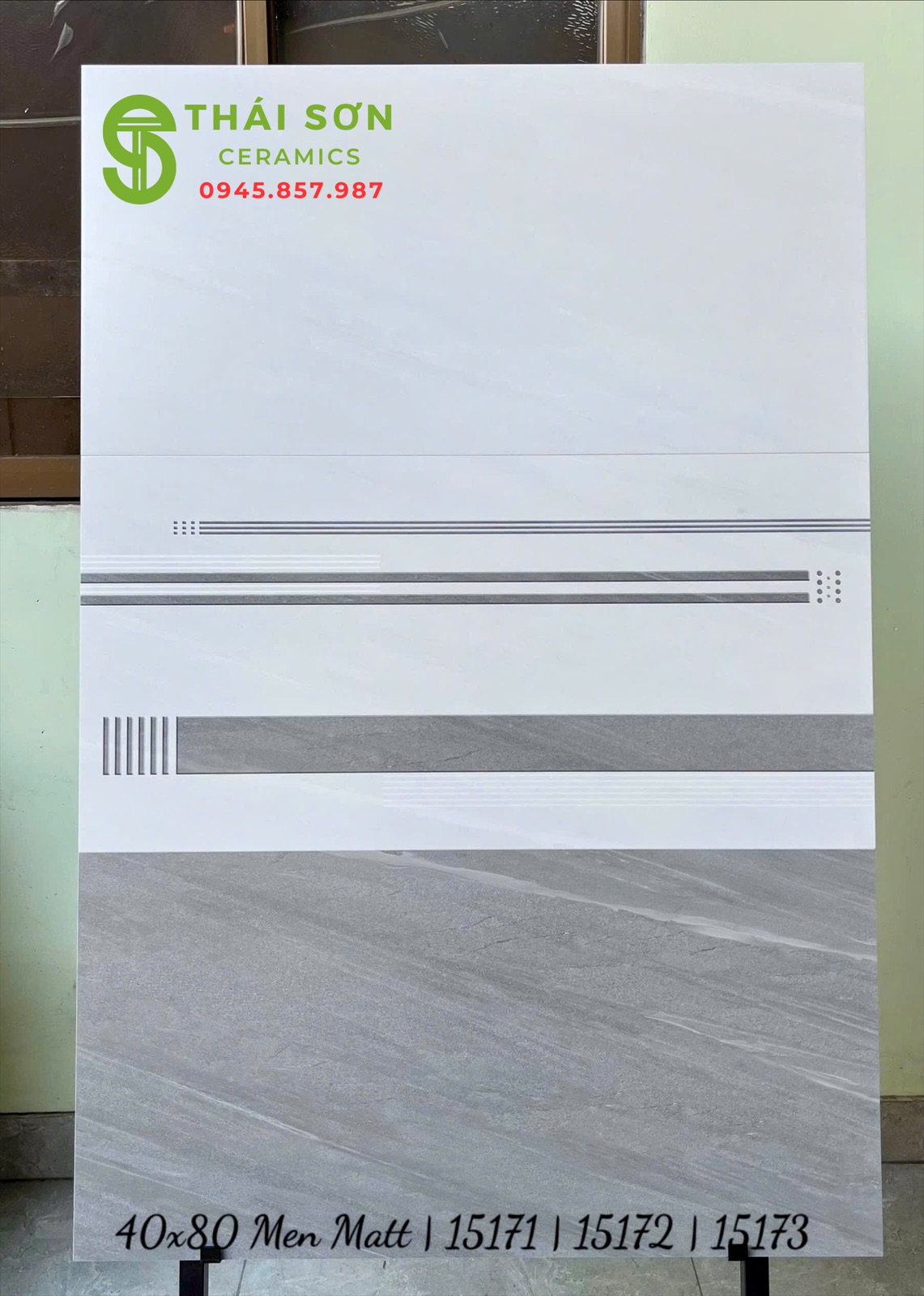 Gạch vitto men mờ 40x80 ốp tường tông xám vân bộ đậm nhạt