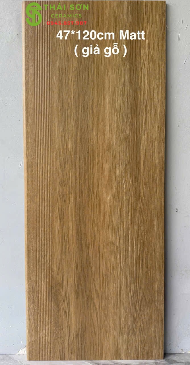 Gạch lát cầu thang giả gỗ 47x120 trung quốc