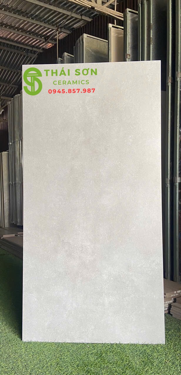 Gạch vito lát nền 60x120 matt mờ vân xám xi măng