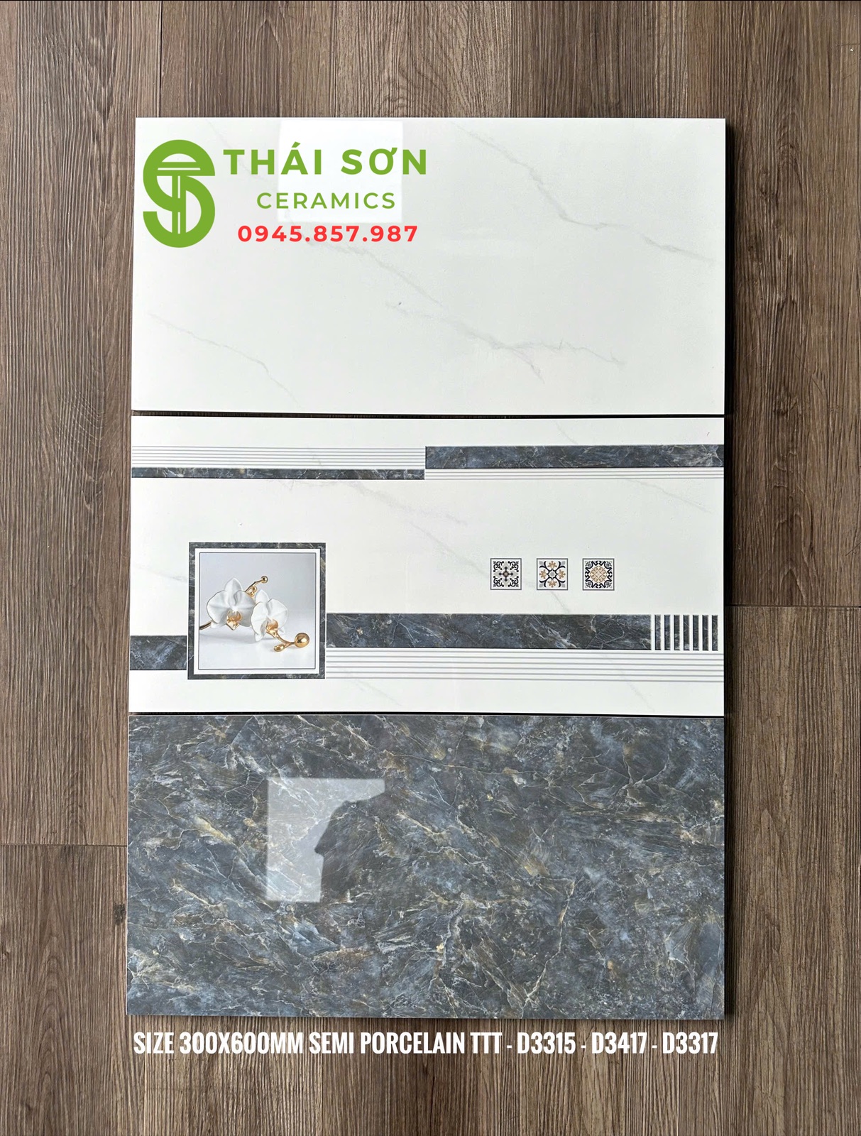 Gạch bộ đậm nhạt 30x60 takao bóng kiếng ốp tường