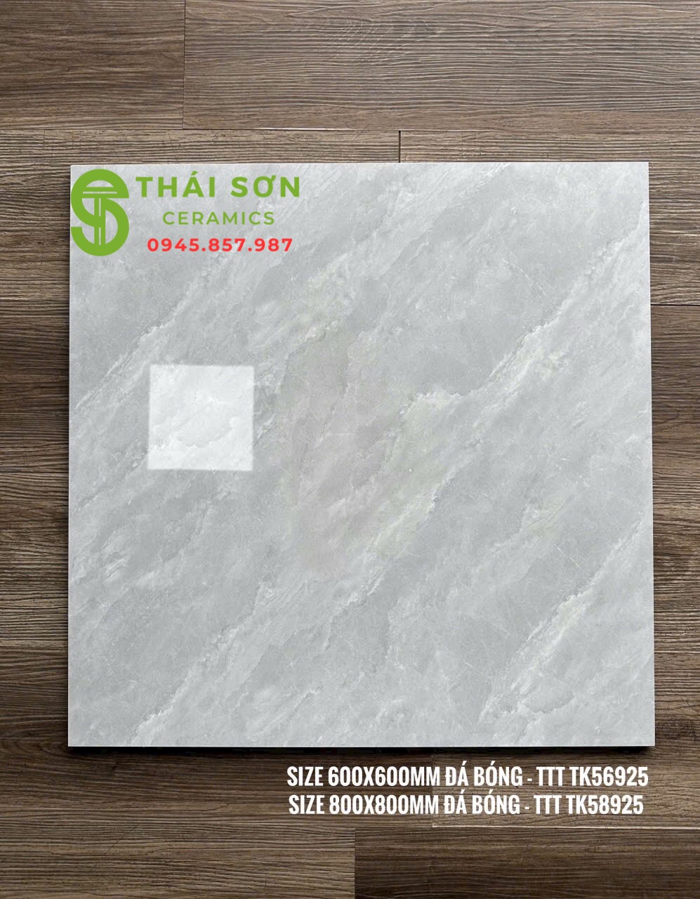 Gạch takao màu xám bóng kiếng 60x60 lát nền