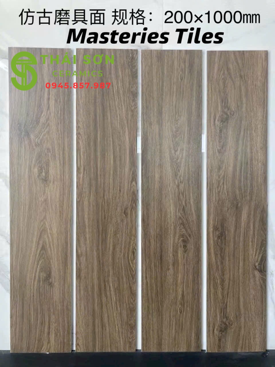 Gạch giả gỗ trung quốc 20x100 lát nền phòng ngủ