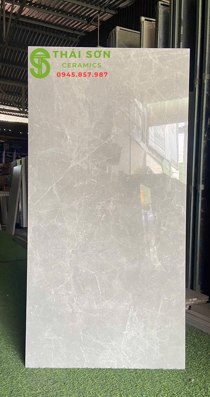 Gạch vito bóng kiếng 60x120 lát nền xám vân