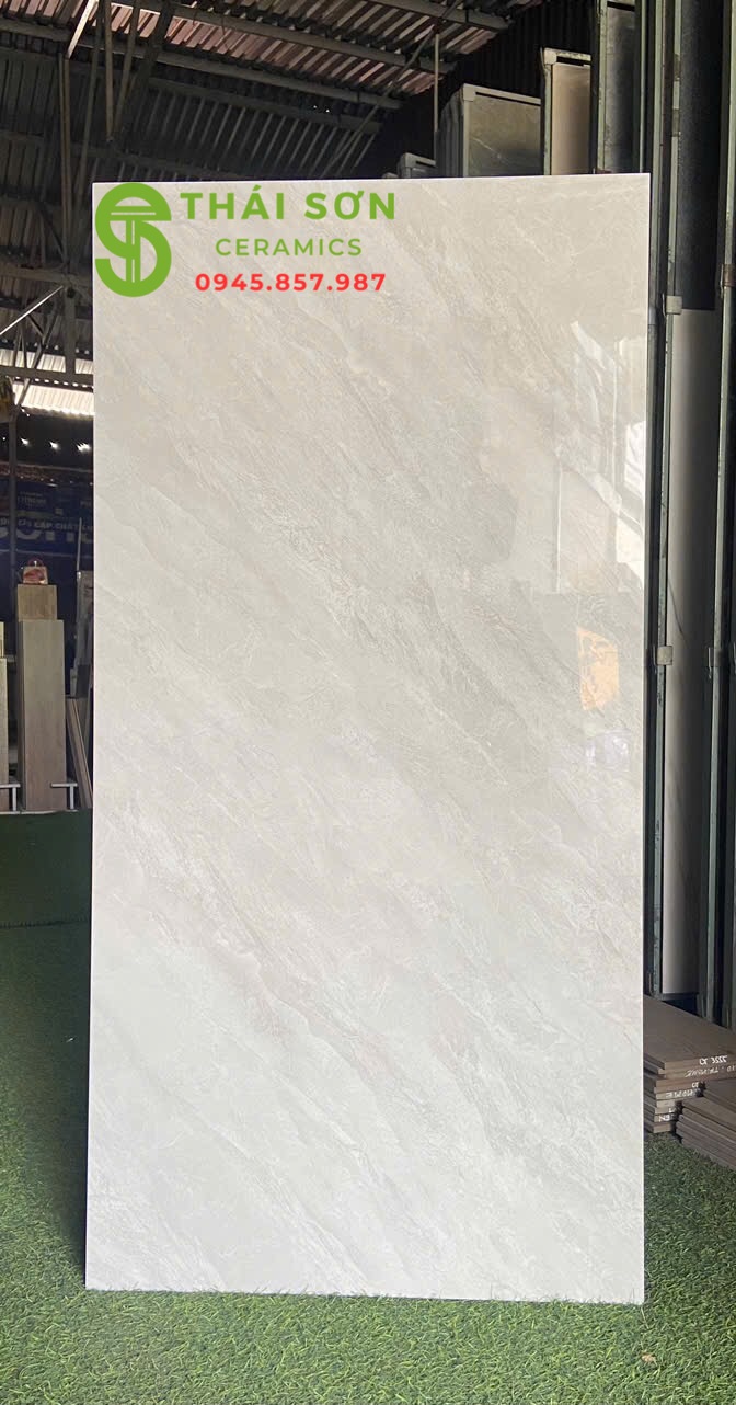 Gạch vito lát nền 60x120 bóng kiếng xám nhạt