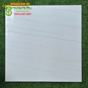 Gạch lát nền ấn độ 100x100 màu trắng vân