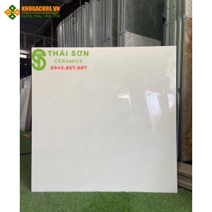 Gạch cmc lát nền 100x100 màu kem bóng kiếng
