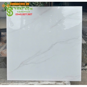 Gạch trung quốc lát nền 100x100 màu trắng vân mây 