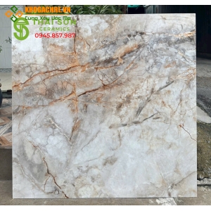 Gạch lát nền trung quốc 100x100 nhũ kim vàng cao cấp